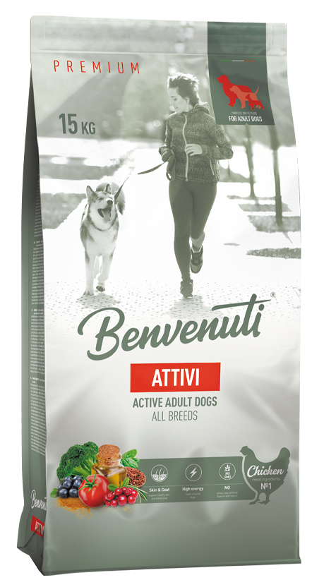 Сухий корм для собак Benvenuti ATTIVI 15 кг, фото 1
