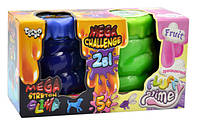 Лизун 2в1 Mega challenge Slime (20 challenges) 2 баночки (FLS-03-01U)