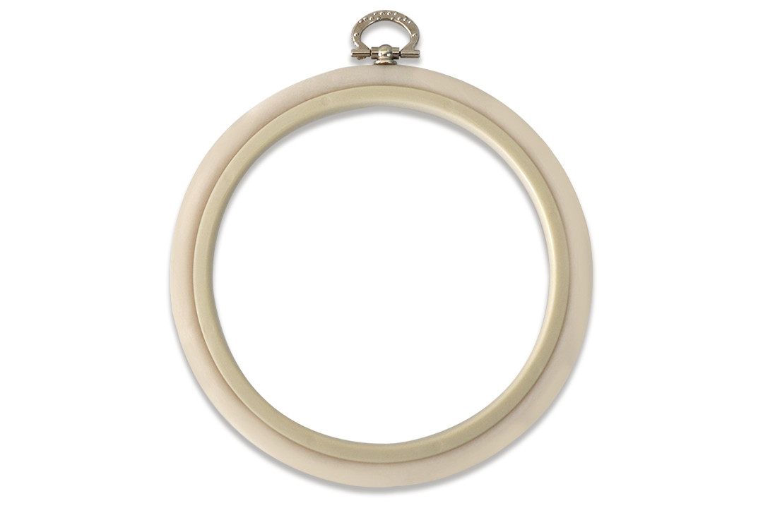 П'яльці-рамка круглі каучукові з підвісом, діаметр 135 мм, товщина 8 мм, білі, Nurge, фото 1
