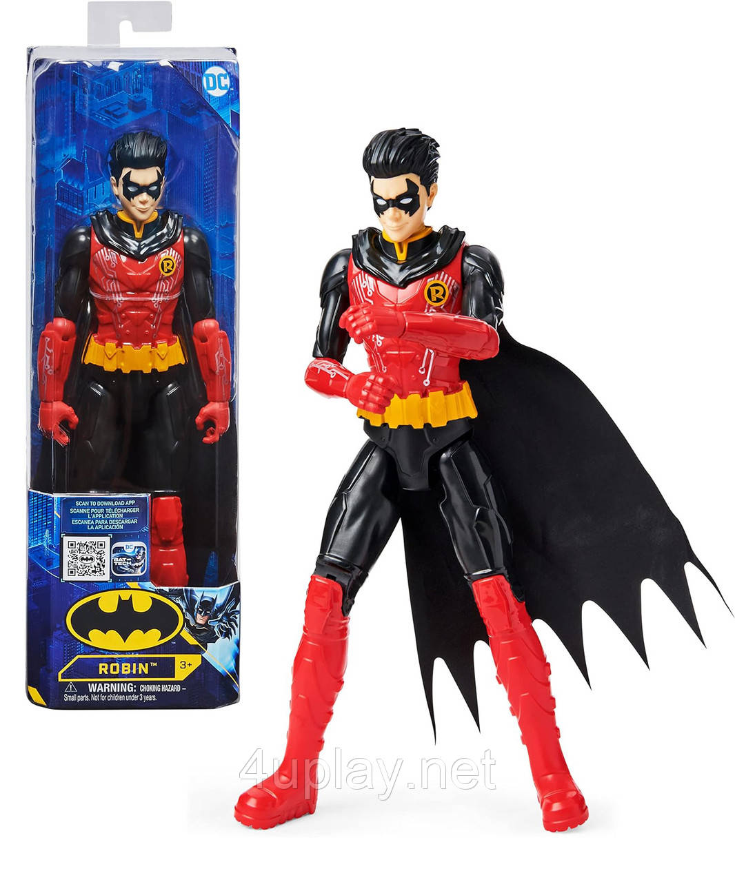Ігрова фігурка Робін 30см. Batman 12-inch Robin Action Figure. 11 точок артикуляції. DC Comics, Spin Master