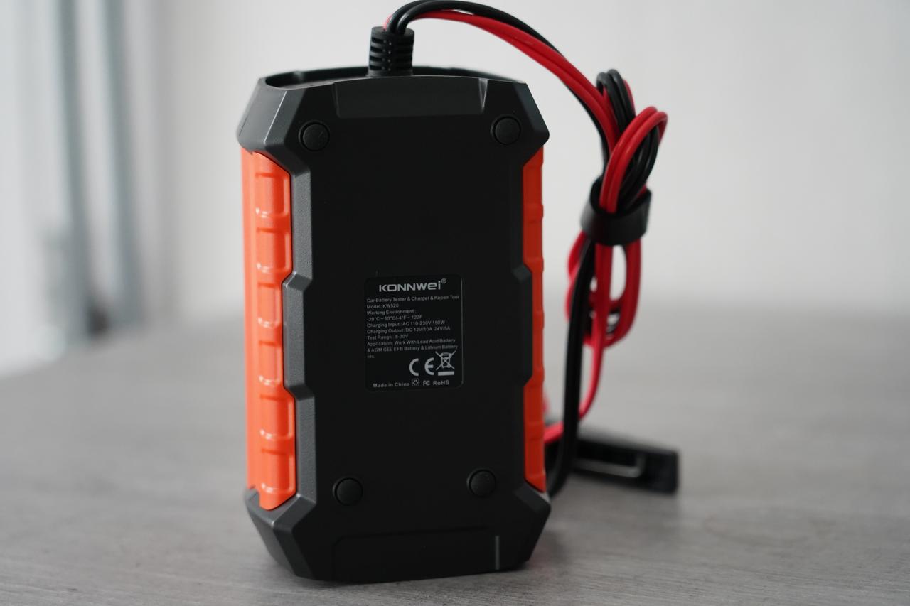 Konnwei KW520 3 в 1 тестер АКБ, зарядное 12V 10A 24V 5A та відновлення ...