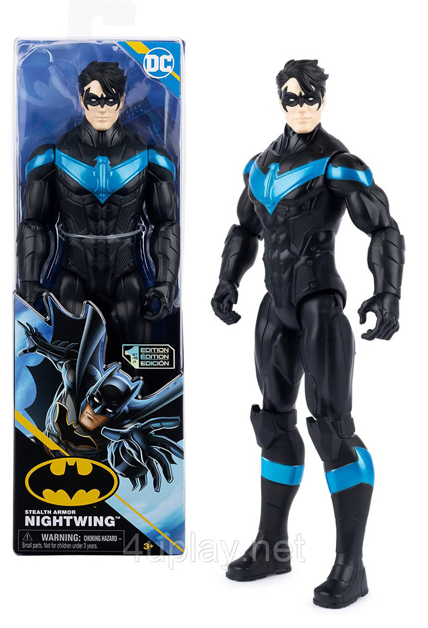 Ігрова фігурка Найтвінг (Нічне крило) 30см. Batman 12-inch Stealth Armor Nightwing Action Figure. 11 точок артикуляції