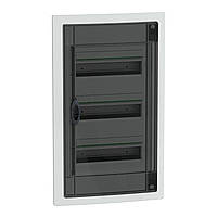Розподільчий щит врізний, 3 ряди, 13 модулів, димчасті двері, PrismaSeT XS,Schneider Electric LVSXP313