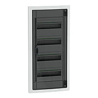 Розподільчий щит врізний, 4 ряди, 13 модулів, димчасті двері, PrismaSeT XS, Schneider Electric LVSXP413