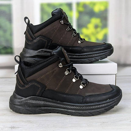 Черевики чоловічі демісезонні коричневі Dago Style 3661, фото 1