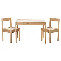Стіл Ikea Latt для дітей стіл і 2 стільці дитячі столи та стільці для найменших набір стіл і стільці білий