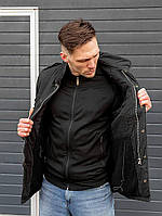 Чоловіча модна зимова куртка зроблена з вологовідштовхувального та вітрозахисного матеріалу, Красива тепла паркаS