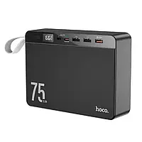 Power Bank внешний аккумулятор Hoco J94 Overlord 22.5W 75000mAh Black Led Display