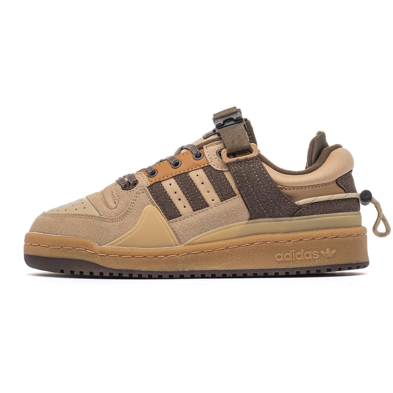 Чоловічі кросівки Adidas Bad Bunny x Forum low Brown, фото 1