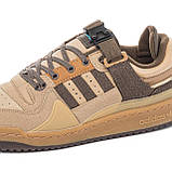 Чоловічі кросівки Adidas Bad Bunny x Forum low Brown, фото 6