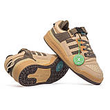 Чоловічі кросівки Adidas Bad Bunny x Forum low Brown, фото 9