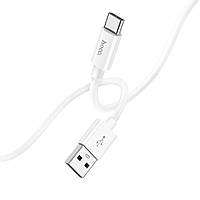 Кабель Hoco X87 Magic silicone передачи данных USB to Type-C 1 m 3A White BB, код: 8024585