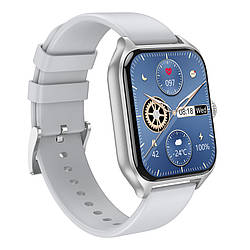 Смарт годинник спортивний з підтримкою дзвінків Smart Watch BOROFONE BD5 Срібний