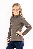 Водолазка детская теплая базовый гольф в рубчик с начесом на мальчика и девочку