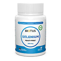 Селен Selenium Biotus без дрожжей 200 мкг 60 капсул VK, код: 7290209