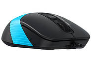 Дротова мишка A4tech FM10 (Blue) USB. Миша для ПК Афотек синя з 3 рівнями чутливості Dpi, фото 4