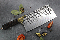 Кухонный нож - топор для мяса Sonmelony 33см/MD-92.Нож-топорик для обработки мяса и костей. Нож мясника NS