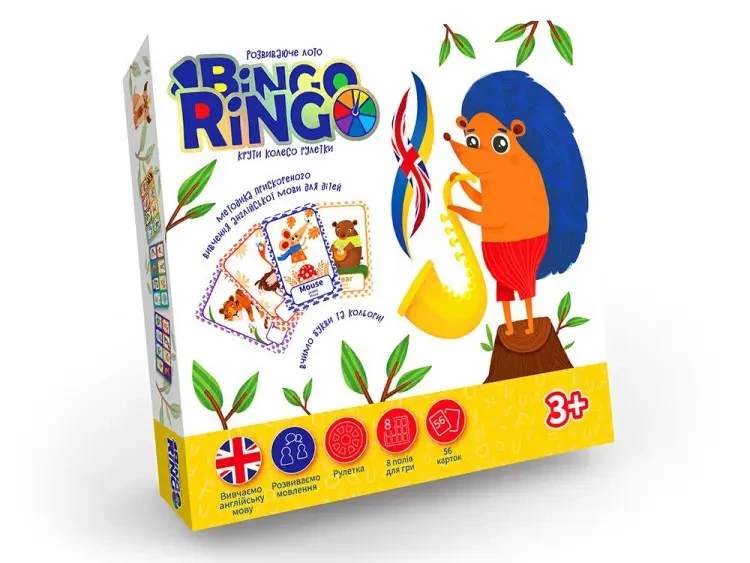 Настільна гра Danko Toys "Bingo Ringo", рулетка, картки, GBR-01-01EU