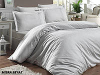 Постельное белье First Choice Satin Jaсquard Cotton евро, 2042_Misra_Beyaz