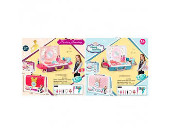 Ігровий Набір аксесуарів 2в1 (трюмо, валіза), набір перукаря 16878A-B G-Rich