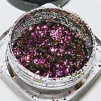 Декор для дизайну нігтів пластівці юки Starlet professional колір рожевий