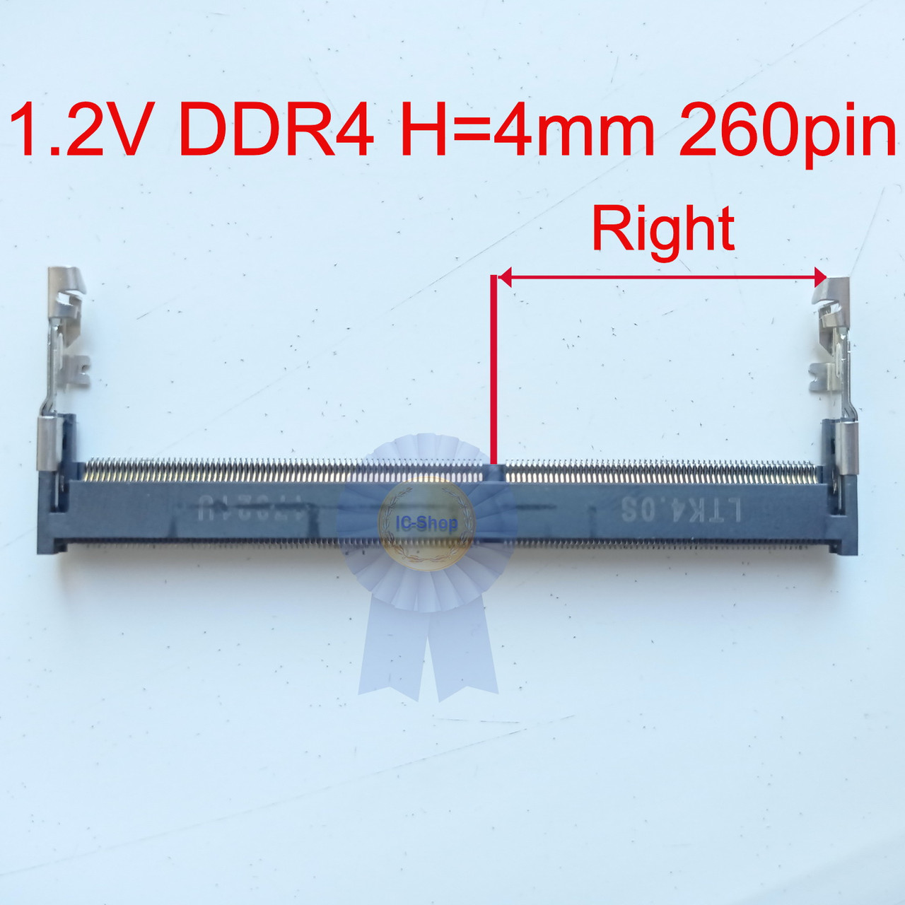 Роз'єм DDR4 260pin H=4mm ( Правий ключ) — Демонтаж