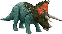 Динозавр Трицератопс со звуком Jurassic World Dominion Roar Strikers Triceratops Dinosaur HDX40