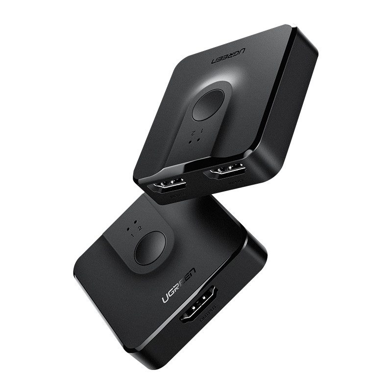 Спліттер перемикач HDMI двонаправлений Ugreen 2*1 HDMI Switcher 4K 60Hz (чорний) CM217