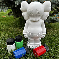 Флюидный медвежонок Kaws Bearbrick копилка (Кавс Бербрик) набор для творчества 27 см (Кавс)