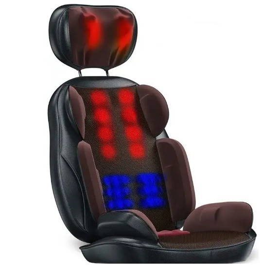 Масажна накидка Shuo для спини та шиї (роликовий масаж, вібрація, підігрів), фото 1