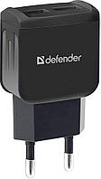 Сетевое зарядное устройство Defender UPС-21 2xUSB,5V 2.1А Кабель microUSB (83581) (6514097) OP, код: 1892490