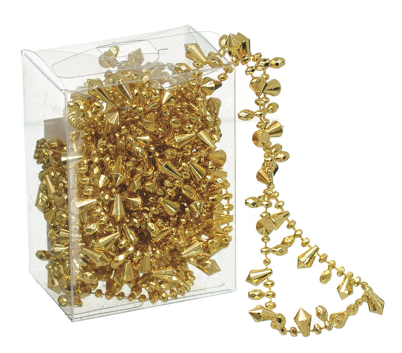 Гірлянда декоративна "Намисто-кристал" Jumi 4 м, пластик, золото