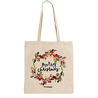 Екошопер BookOpt BK4018 Merry Christmas бежевий  HS BK4018 SP