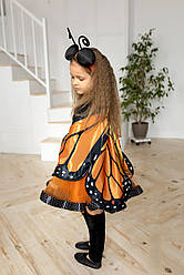 Дитячий костюм Метелик для дівчинки помаранчева 116-122