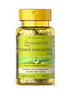 Астаксантин Puritan's Pride Astaxanthin 5 mg 30 Softgels ST, код: 7595098