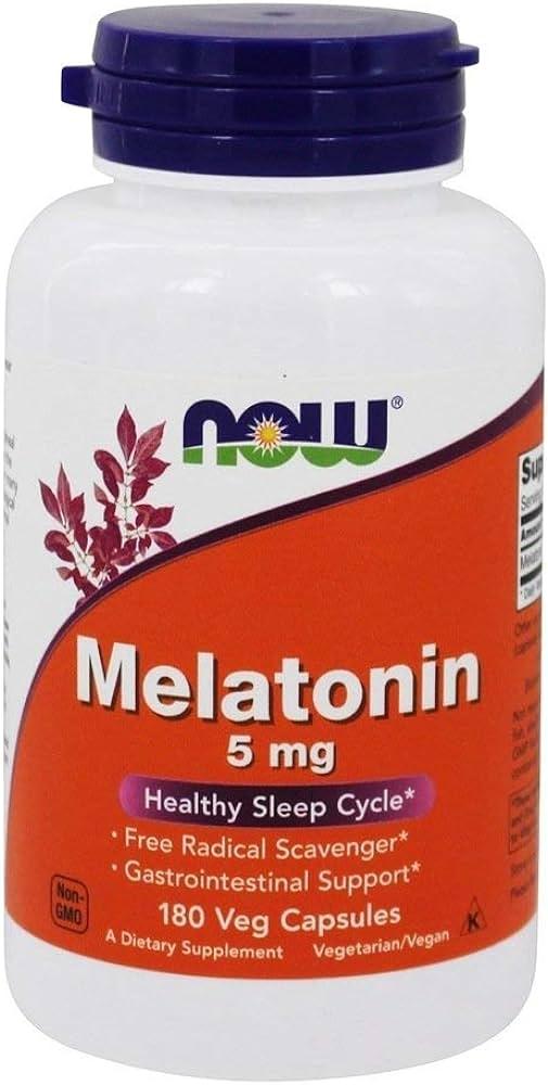 Мелатонін Now Melatonin 5 mg 180 caps
