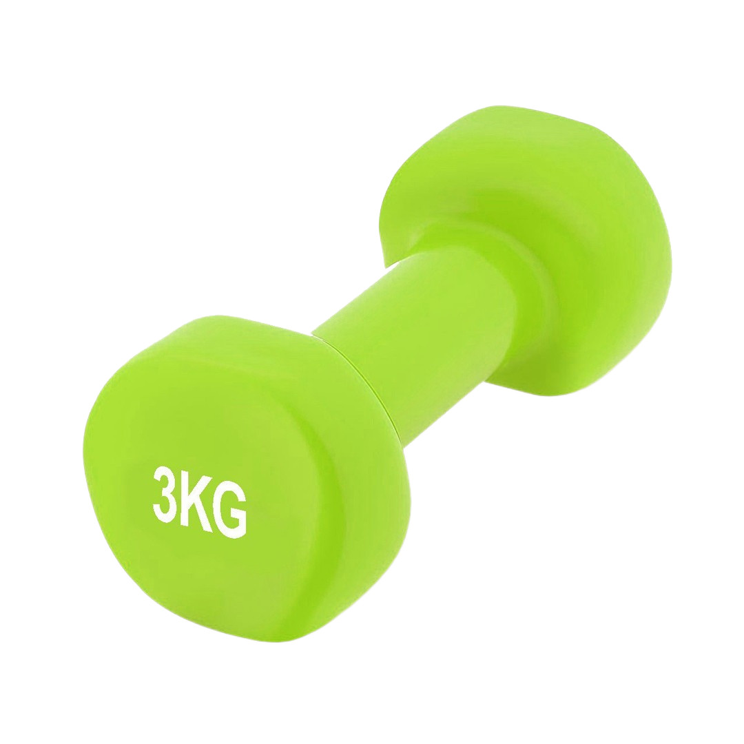 Гантель вінілова PowerPlay 4125 3 кг для фітнесу і тренувань верхньої частини тіла з нековзним покриттям
