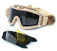 Тактические очки Revision Desert Locust UV400 для стрельбы, цвет койот