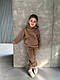 Спортивний костюм підліток на дівчинку шоколадний на зріст 140 146 152 158  см 7 км Одеса, фото 4