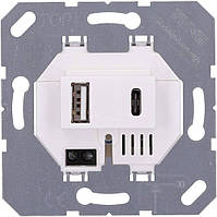 Механизм USB розетки тип A+C Jung USB15CAWW