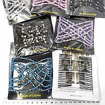 Шпилька мантера для волосся "Кольоровий бісер"