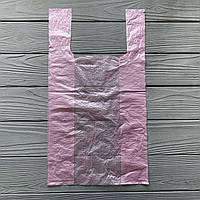Пакет Майка "Горох" розовая 22х43см (200шт/уп)