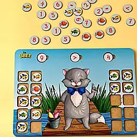 Развивающая деревянная игра "Ученый котик" | ТМ UBumblebees (ПСД237)