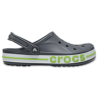 Crocs Bayaband Charcoal Original мужские, Кроксы баябенд оригинал серые с белой подошвой с коробкой мужские