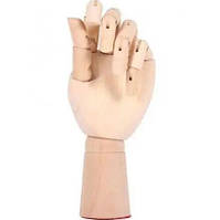 Деревянная рука 29см манекен модель для держания товара, для рисования (мужская)