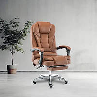 Офисное кресло руководителя Virgo X6 с подставкой для ног Компьютерное поворотное кресло для персонала 130кг