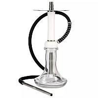 Кальян с колбой и стальной шахтой Aroma Hookah - X-Ray Mini White