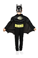 Дитячий карнавальний костюм для хлопчиків Бетмен Batman Бетмена з м'язами р..95-155