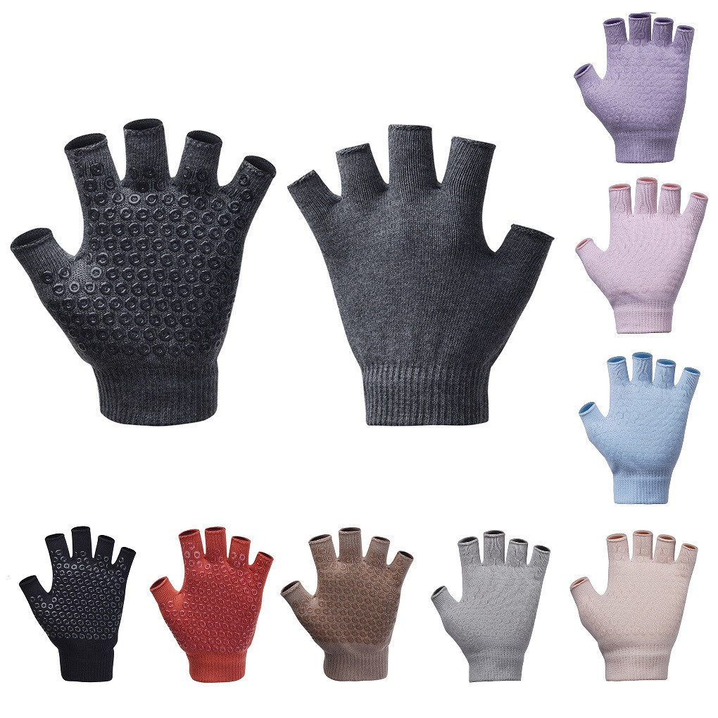Рукавиці для Йоги Yoga Gloves (Прозоре Силіконове Покриття)