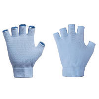 Рукавиці для Йоги Yoga Gloves (Прозоре Силіконове Покриття) голубий